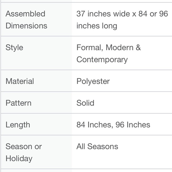 Modern Threads 96” Black Faux Silk Blackout Curtain Panel Pair Long Curt… - Picture 6 of 7